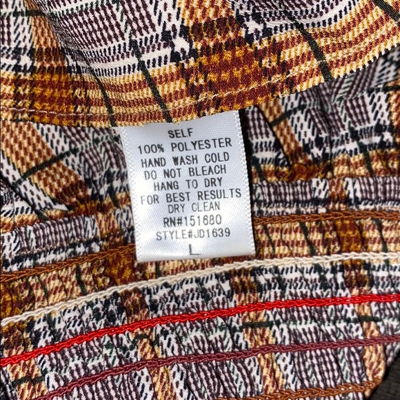 Storia Plaid Smocked Ruffle Tube Mini Dress - Picture 8 of 14